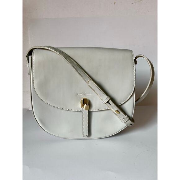Donatienne Los Angeles women unique Leather bag, Light Grey Color Made in USA - Picture 1 of 9